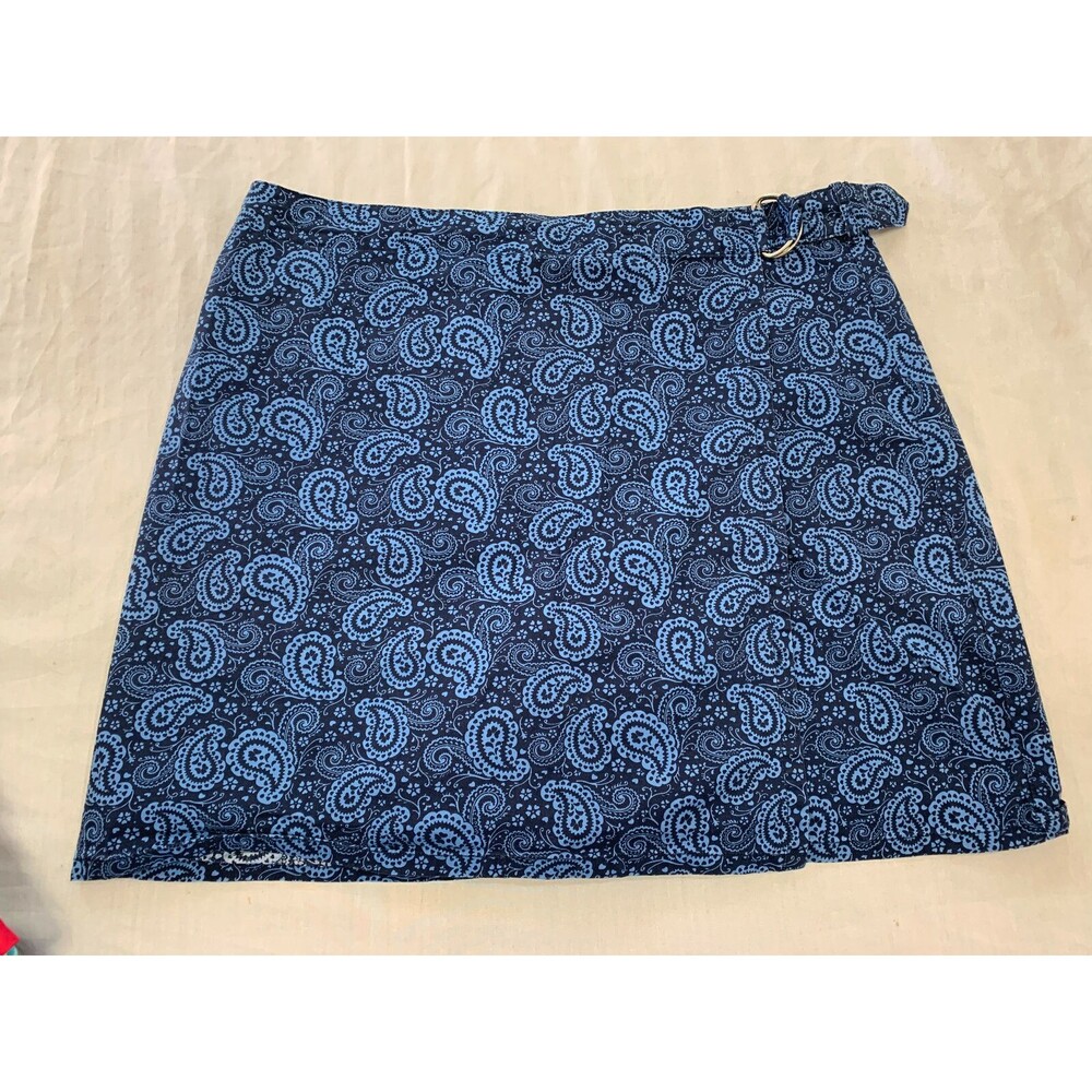 FRENCH LAUNDRY SPORT WOMENS WRAP SKIRT SKORT WITH BUILT SHORTS SIZE 16